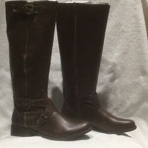 G BY GUESS BOOTS size 7M-Wide Calf Dark Brown